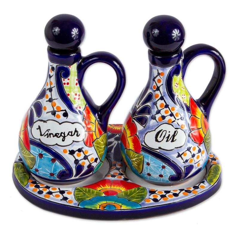 Ceramic Oil u0026 Vinegar Cruet Set