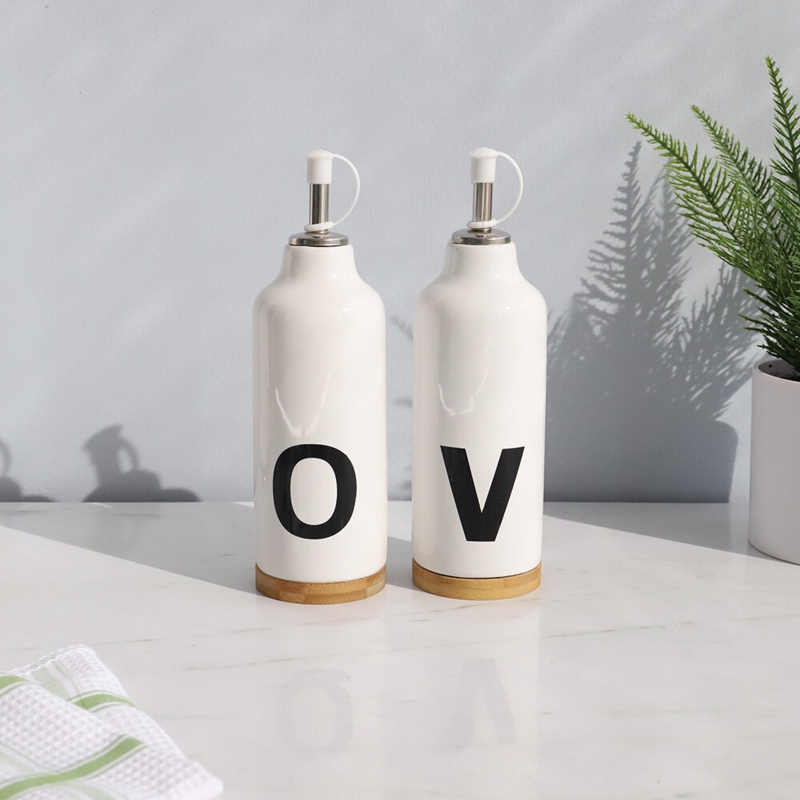 Ceramic Oil u0026 Vinegar Cruet Set