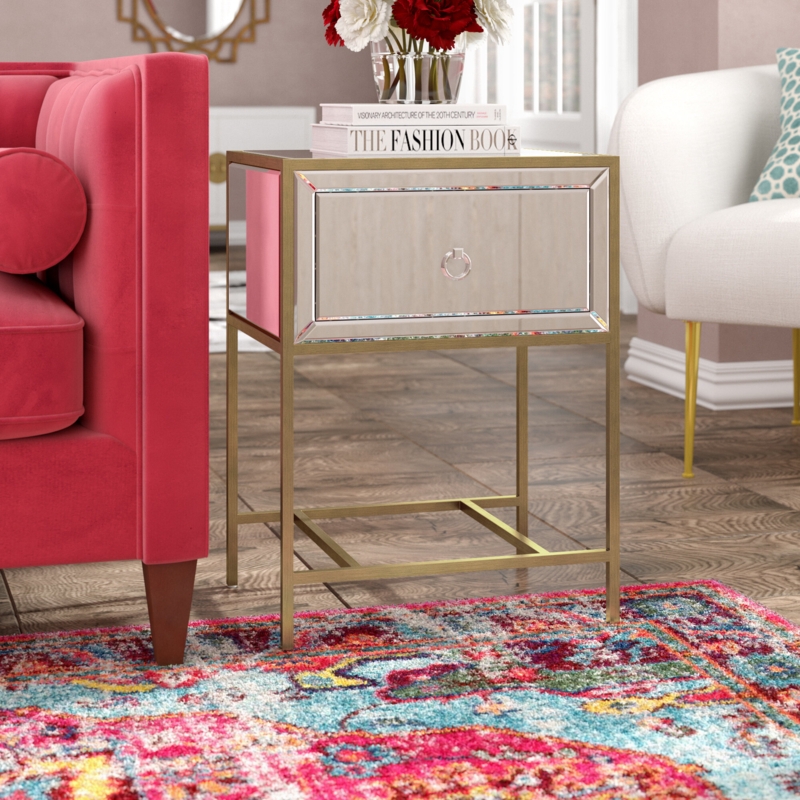 Chandre End Table with Storage