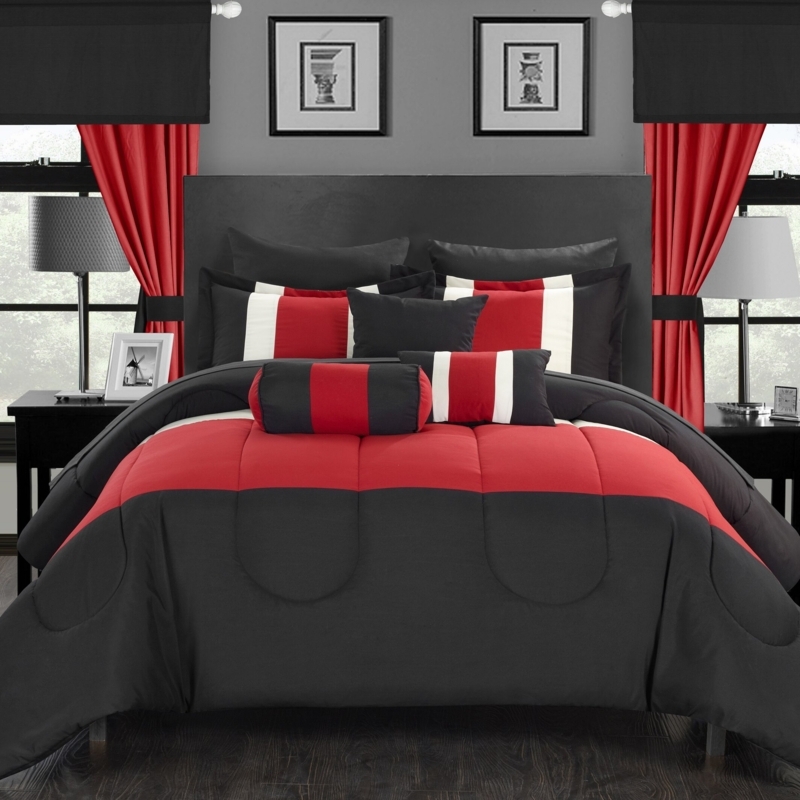 Chapeno Modern & Contemporary Striped Comforter Set