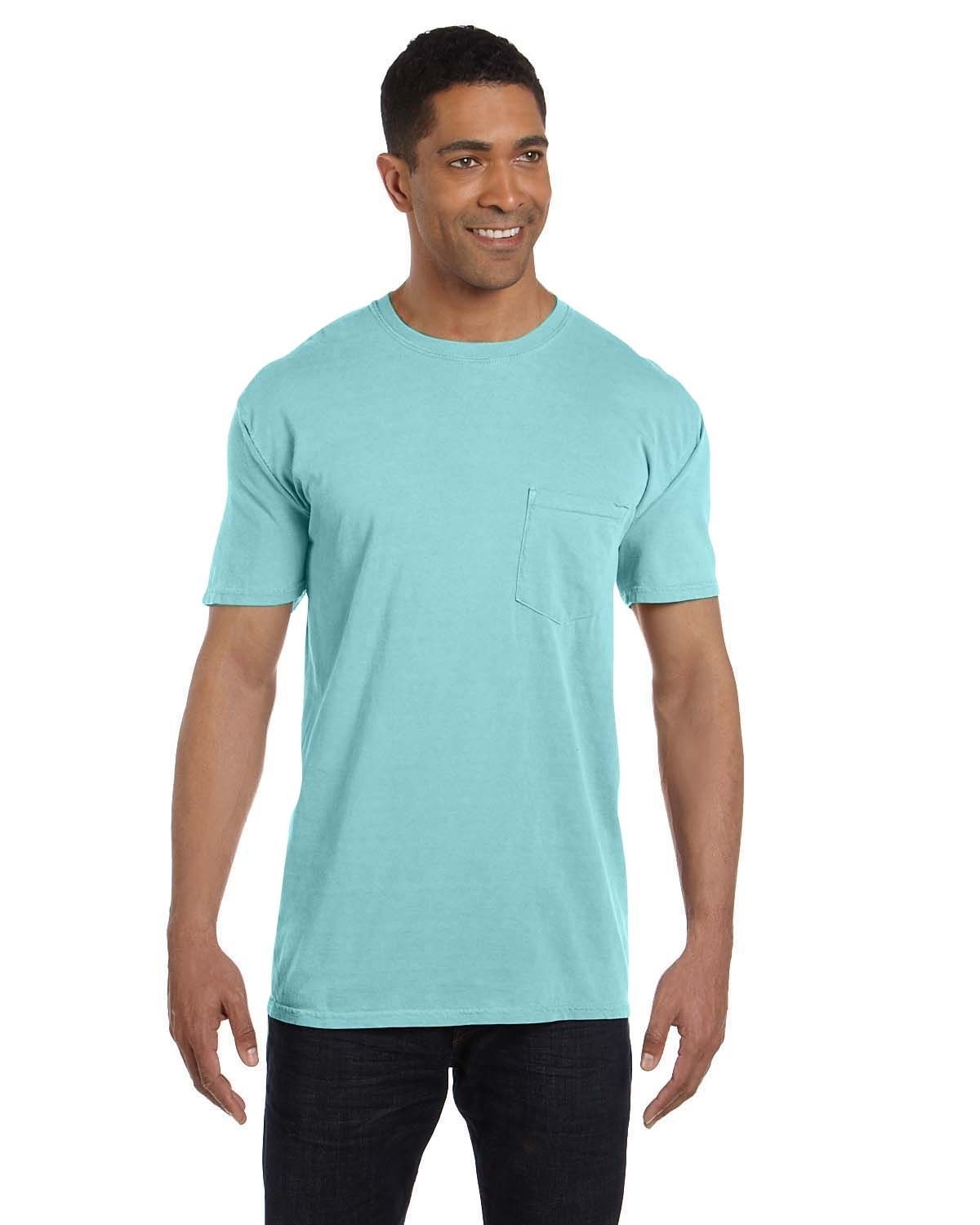 Comfort Colors 6030CC Adult Heavyweight RS Pocket T-Shirt, Chalky Mint, Small