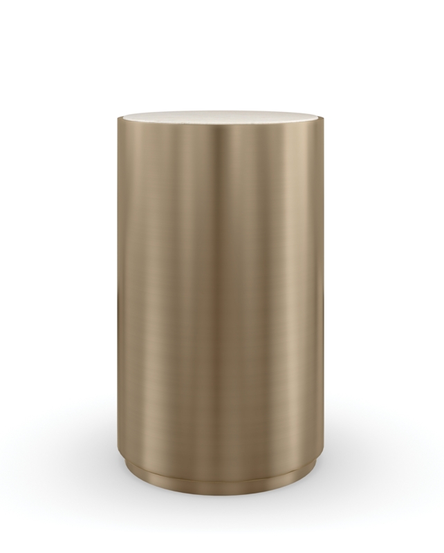 Contrast Drum End Table