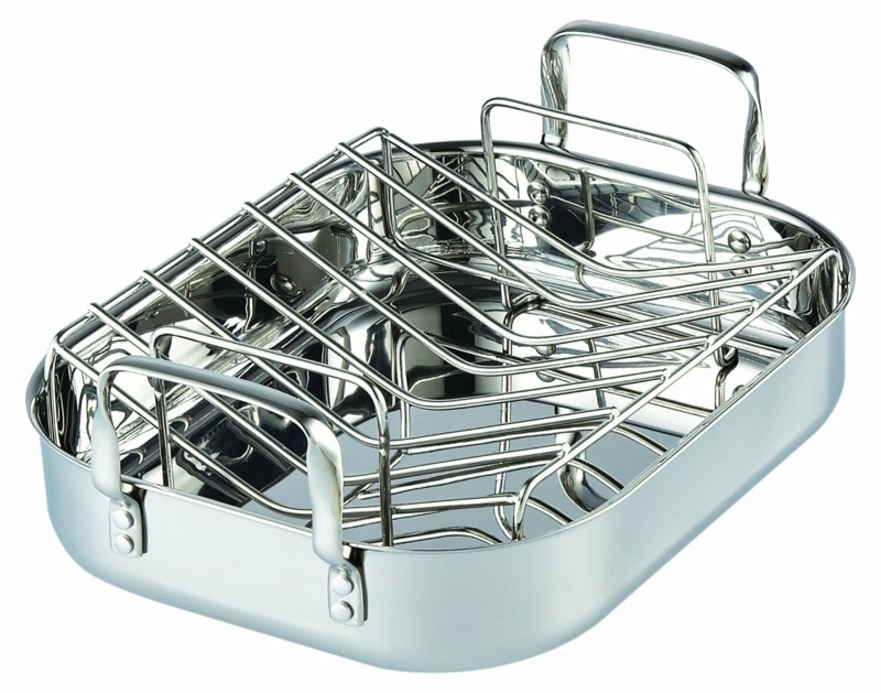 Cooks Standard Stainless Steel Roasting Pan with Rack