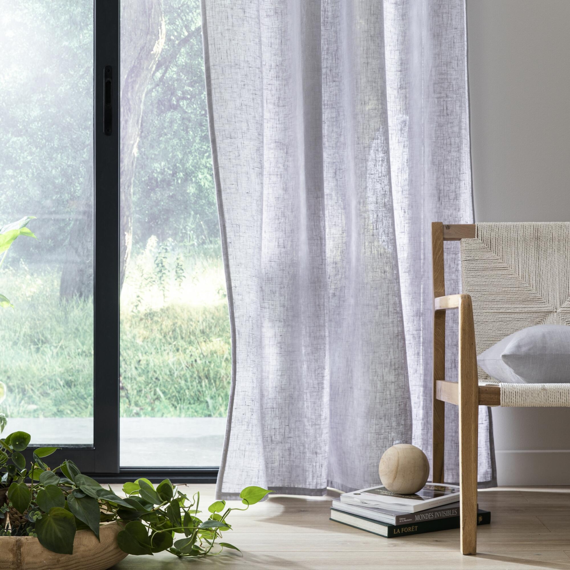 Cortinado INSPIRE ILHOS LENAYA 140X280CM GRANIT 5