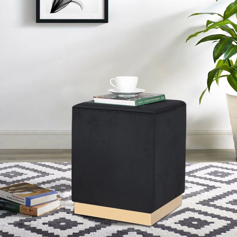 Daaniyal Velvet Ottoman