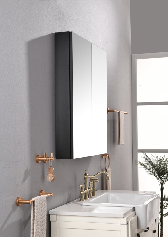 Deajane 36'' W 5.2'' H Surface Frameless Medicine Cabinet Mirror
