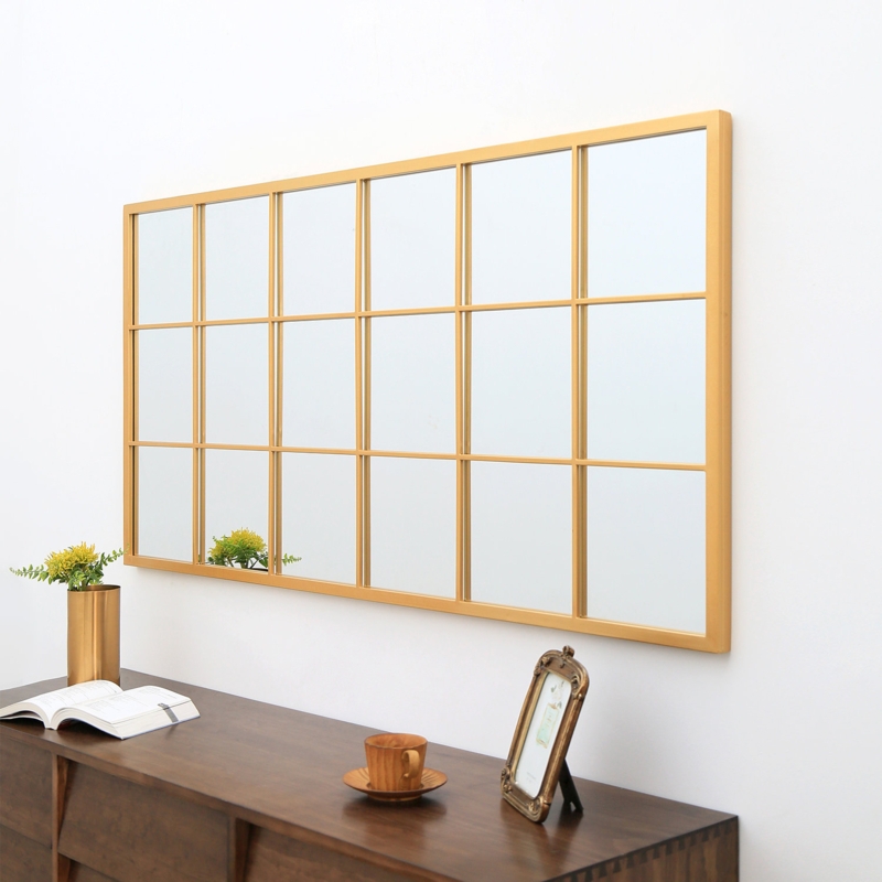 Decorative Rectangle Large Metal Wall Mirror