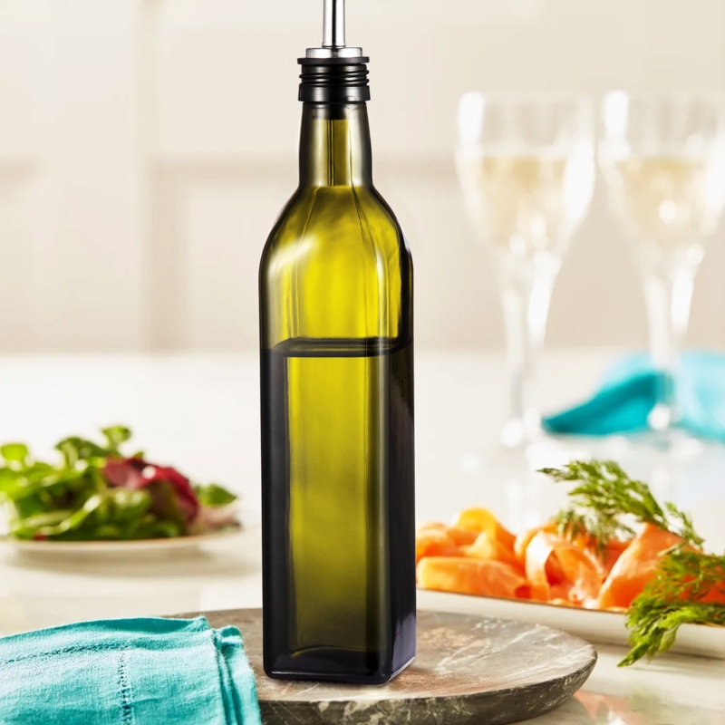 Delmor Glass Oil u0026 Vinegar Cruet Set