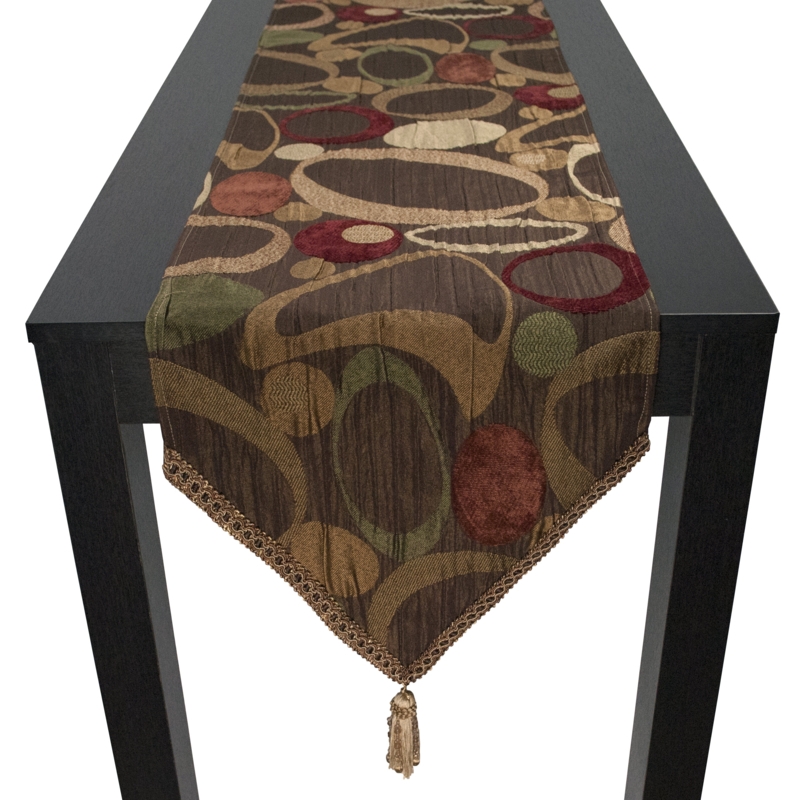 Demaria Rectangle Geometric Polyester Table Runner
