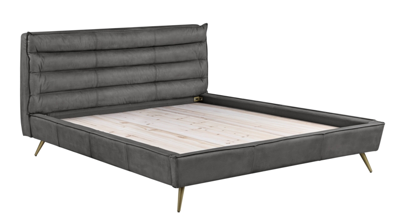 Divina Leather Platform Bed