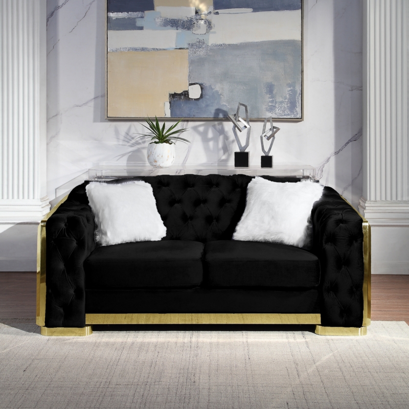 Doriana 73'' Velvet Loveseat