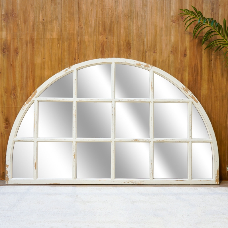 Edelgard Wood Flat Wall Mirror