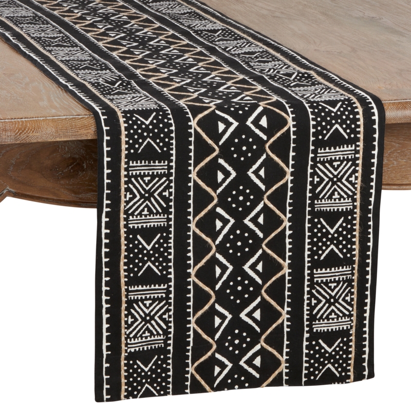 Gillispie Rectangle Geometric Cotton Table Runner