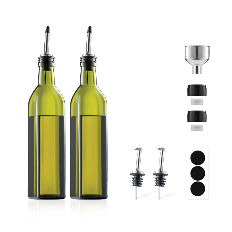 Glass Oil u0026 Vinegar Cruet Set