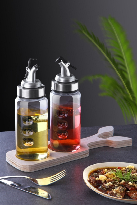 Glass Oil u0026 Vinegar Cruet Set