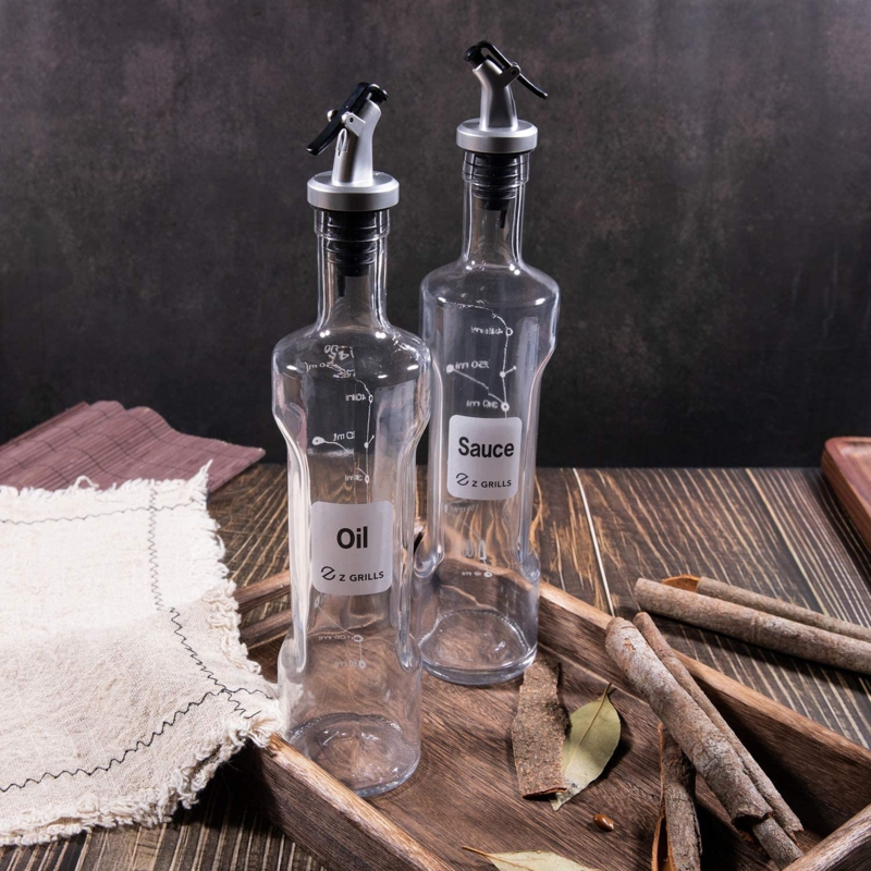 Glass Oil u0026 Vinegar Cruet Set