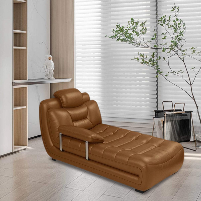Hertwig Leather Chaise Lounge