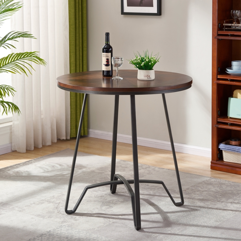 Hileman 3 - Piece Solid Wood Top Dining Set