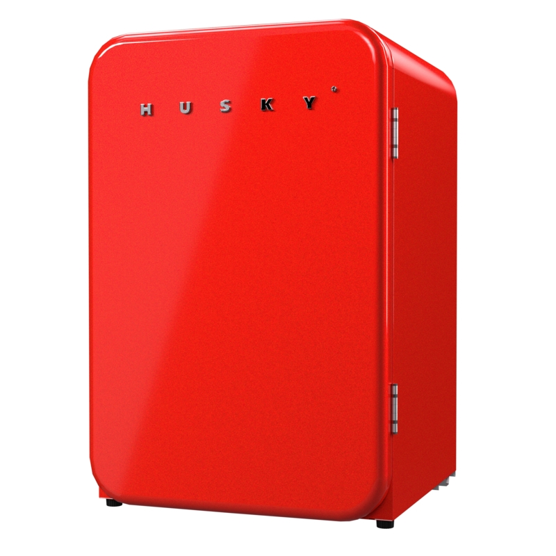 Husky Retro 3.74 Cubic Feet Portable Freestanding Mini Fridge