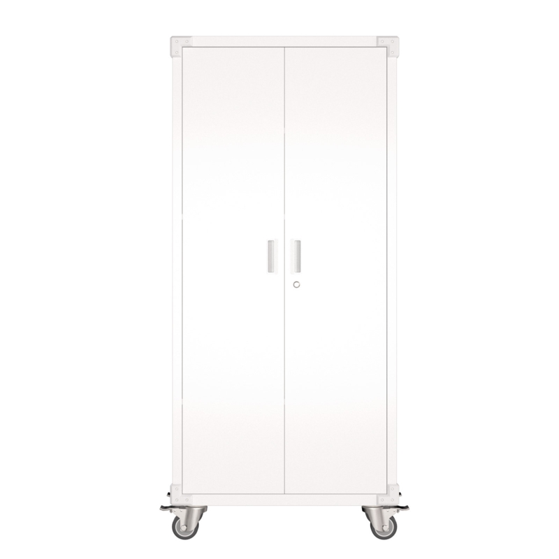 Ikira 72"H x 31.5"W x 16.5" D Metal Garage Tool Storage Cabinet, Four Shelves Are Adjustable