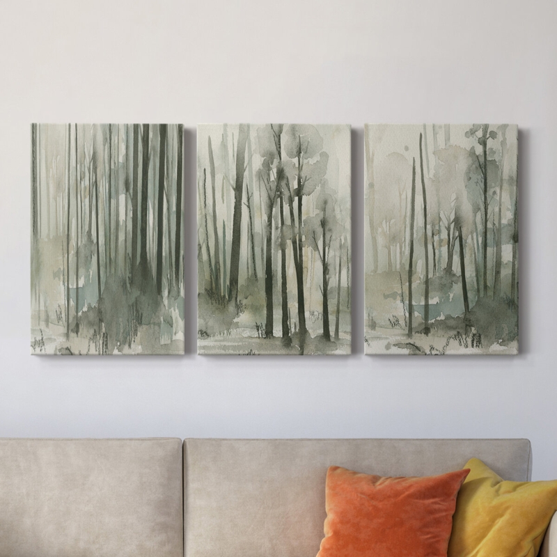 Into the Woods II - 3 Piece Wrapped Canvas Painting Set