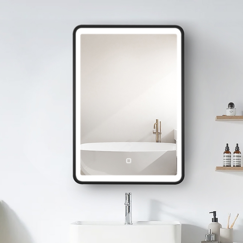 Jaidi 20'' W 28'' H Framed Medicine Cabinet with Mirror and 2 Adjustable Shelves