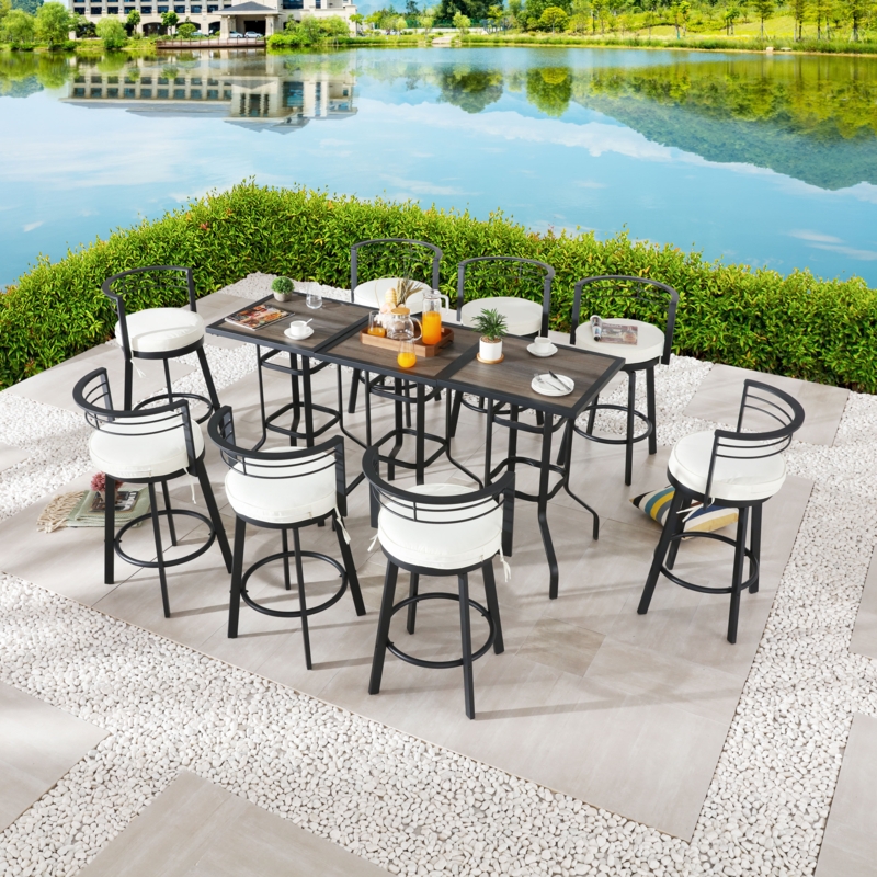 Jakenya 8 - Person Square Outdoor Dining Set with Cushions