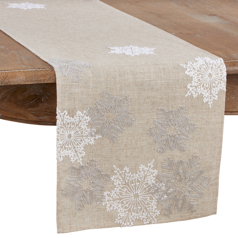 Jamestown Rectangle Geometric Christmas Table Runner