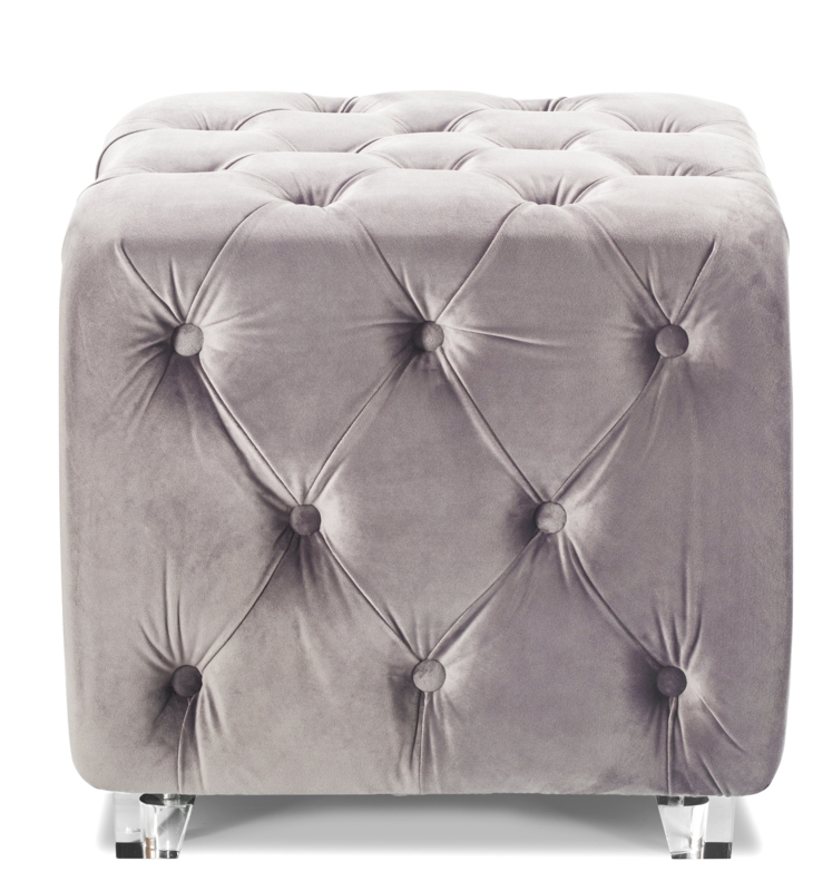 Jaren Velvet Ottoman