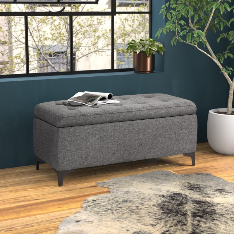 Jimmya Upholstered Storage Ottoman