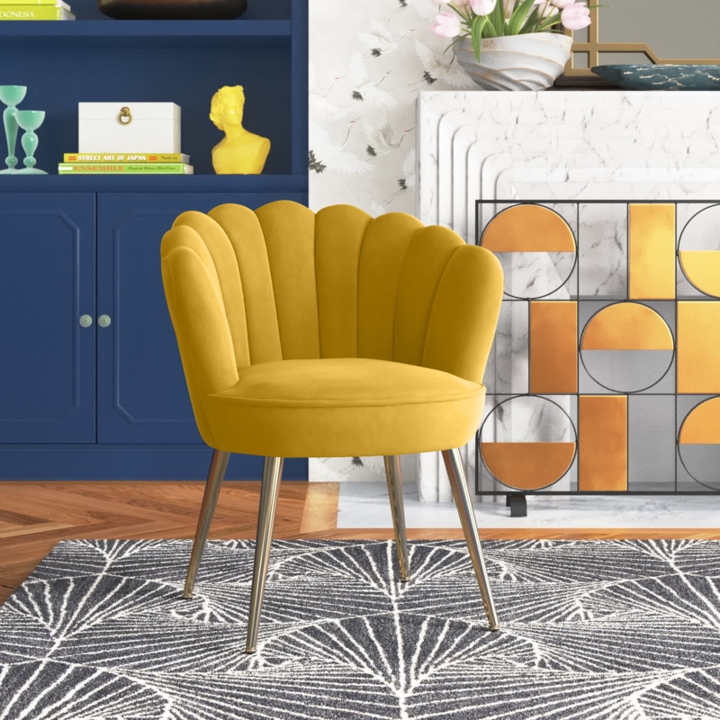 Juelz Velvet Barrel Chair