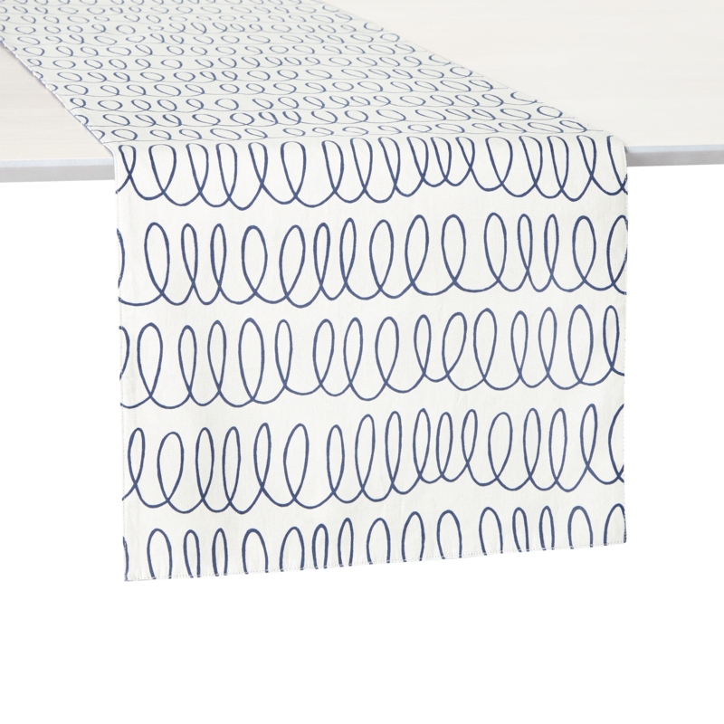Kate Spade New York Reversible Table Runner, 100% Cotton, Machine Washable