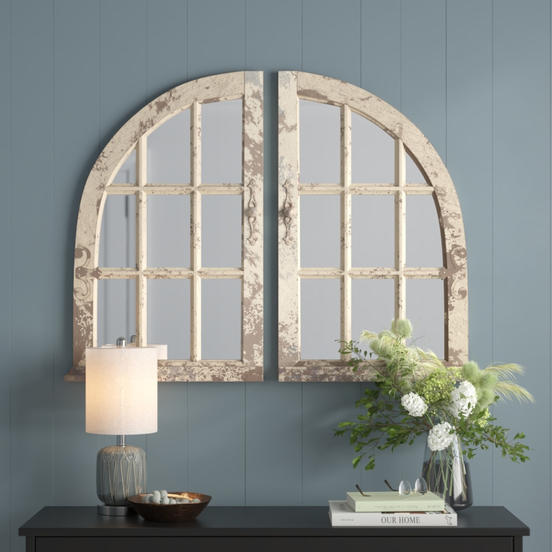 Kollman Wood Flat Wall Mirror
