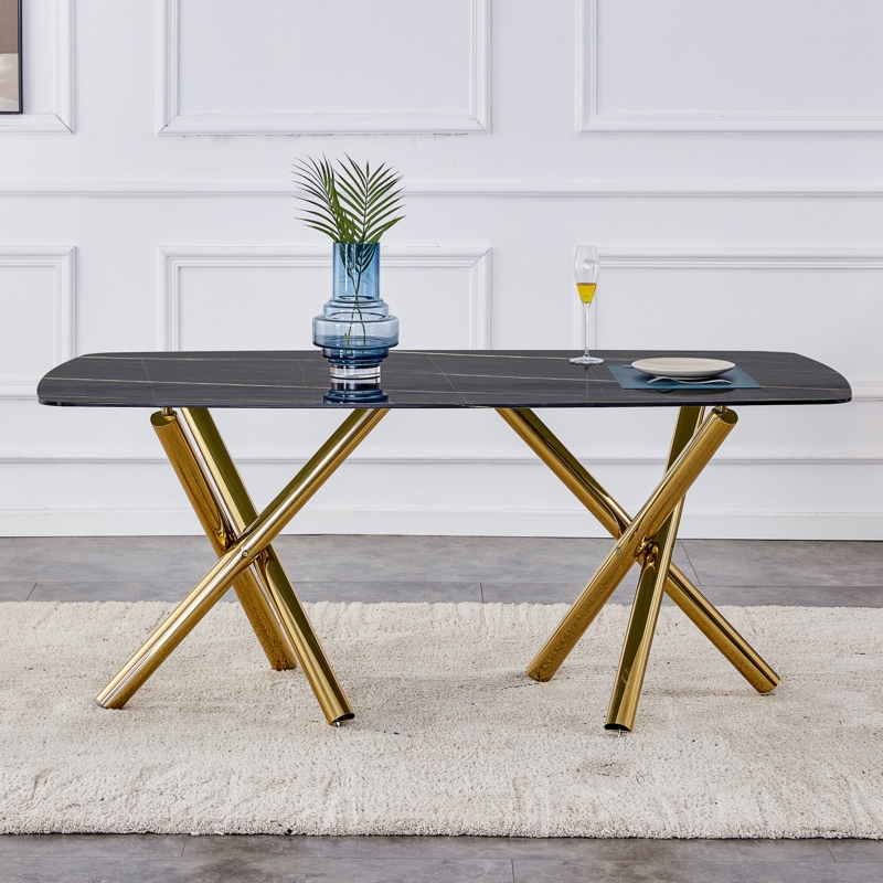 Kwanda Metal Base Dining Table