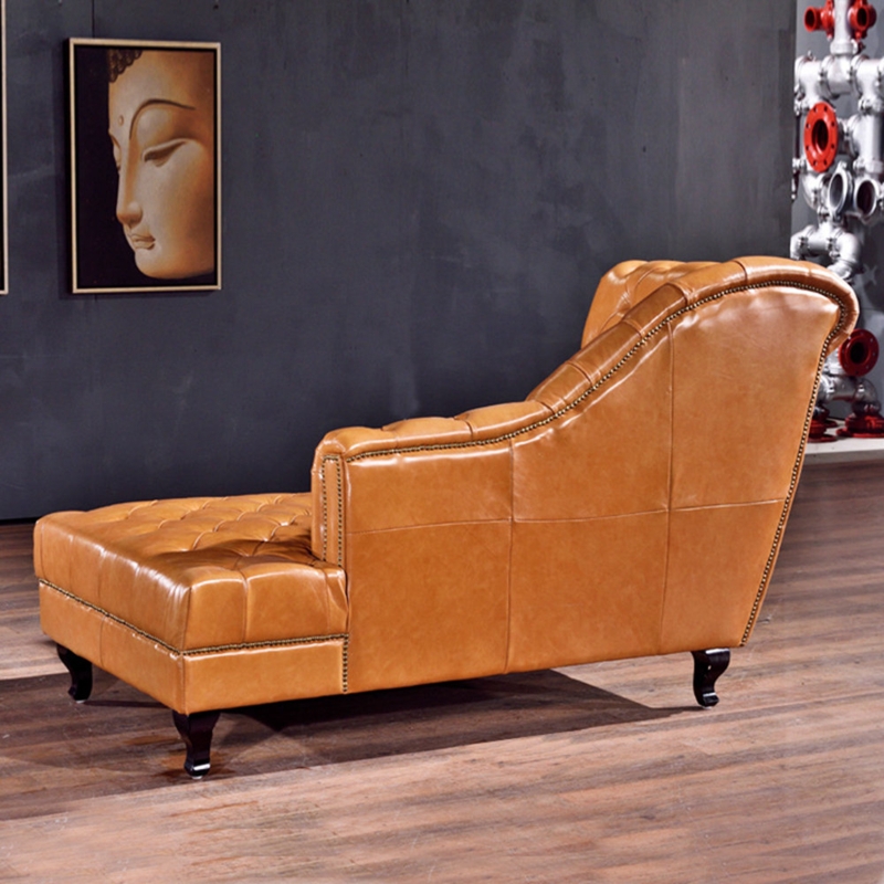 Leather Chaise Lounge