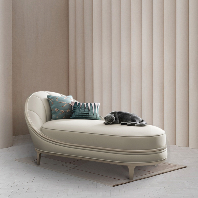Leather Chaise Lounge