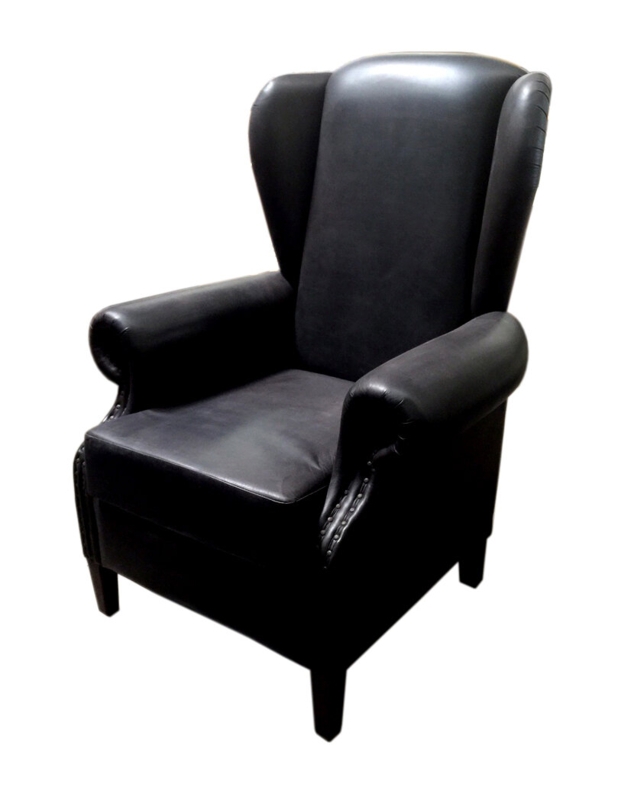 Leather Wingback Chair