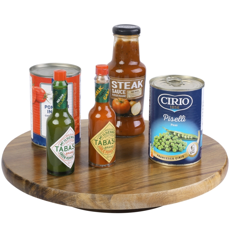 Loon Peak Elynne Wood Lazy Susan