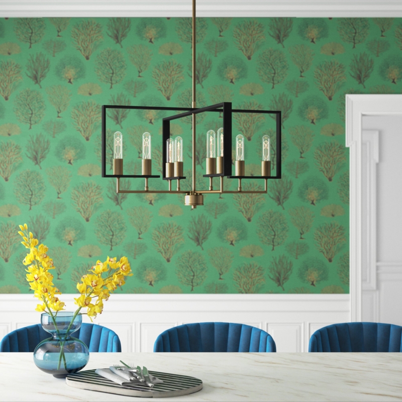 Luka 8 - Light Dimmable Kitchen Island Square / Rectangle Chandelier