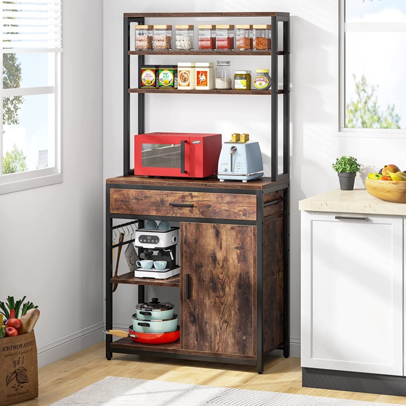 Lynnsy 31.5'' Steel Standard Baker's Rack with Microwave Compatibility