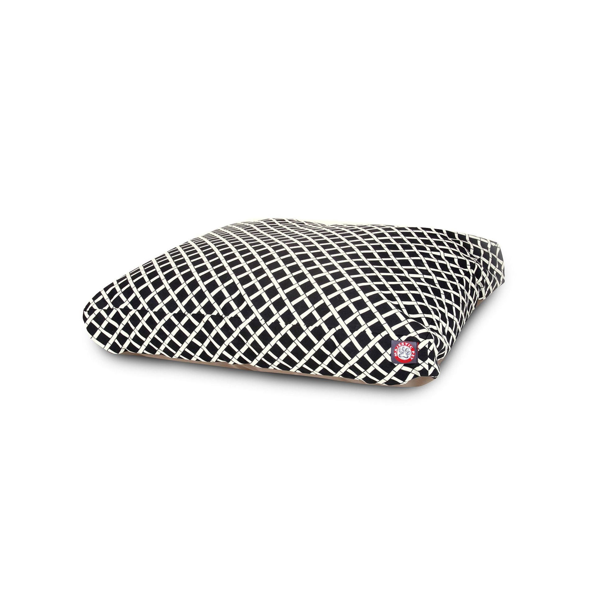 Majestic Pet Criss-Cross Rectangular Pet Bed - 42" x 50", Black, XL