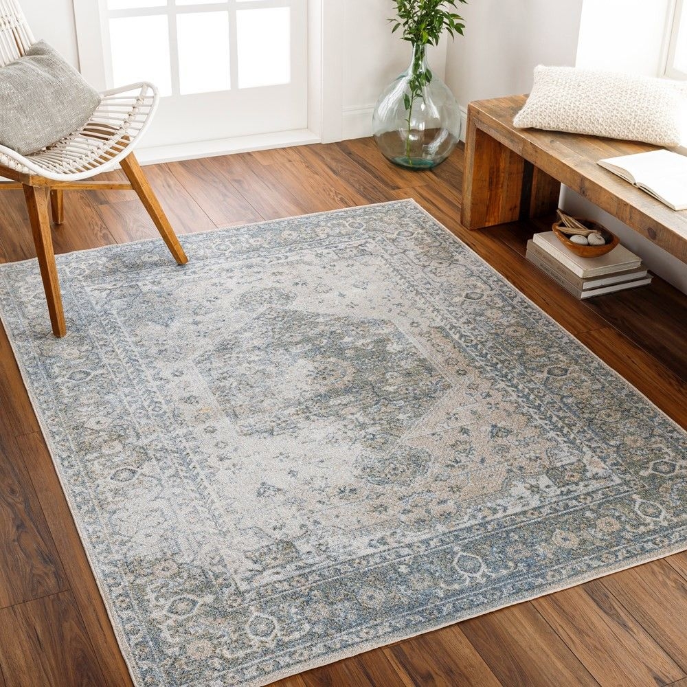 Mark & Day Edmond 2'3"x3'9" Rectangle Washable Woven Indoor Area Rugs Denim