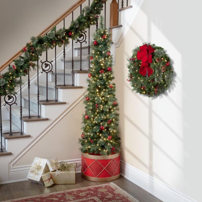 Mederos 79'' Lighted Spruce Christmas Tree