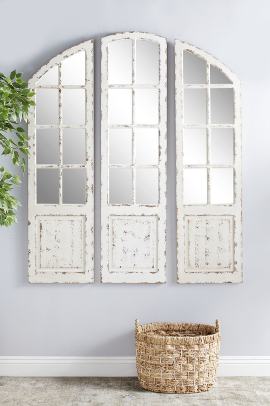 Nekoosa Wood Flat Wall Mirror