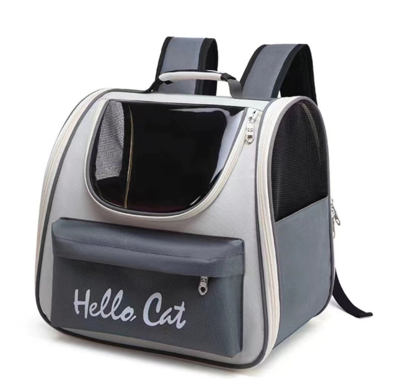 New Outdoor Portable Cat Bag Pet Backpack Cat Outdoor Portable Breathable Large Capacity Pet Backpack(13.39*14.56*9.84 Inches)