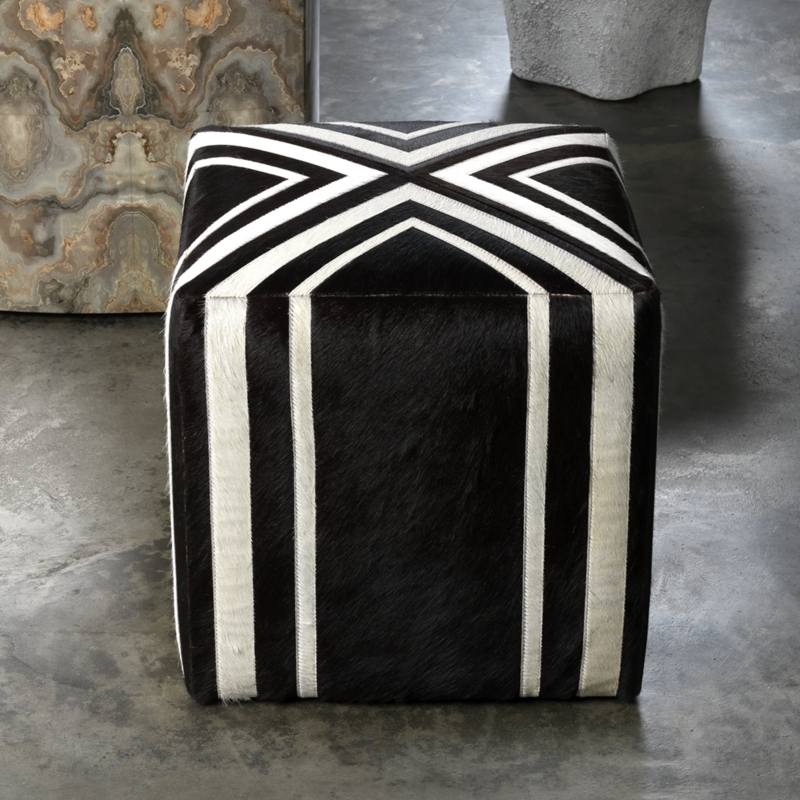 New Traditional Upholstered Ottoman