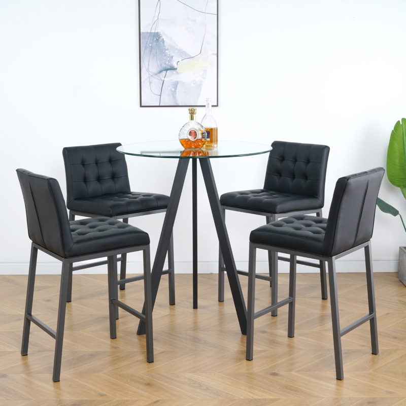 Nidhi 5 - Piece Three Leg Dining Set