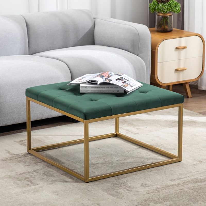 Oronoco Velvet Ottoman