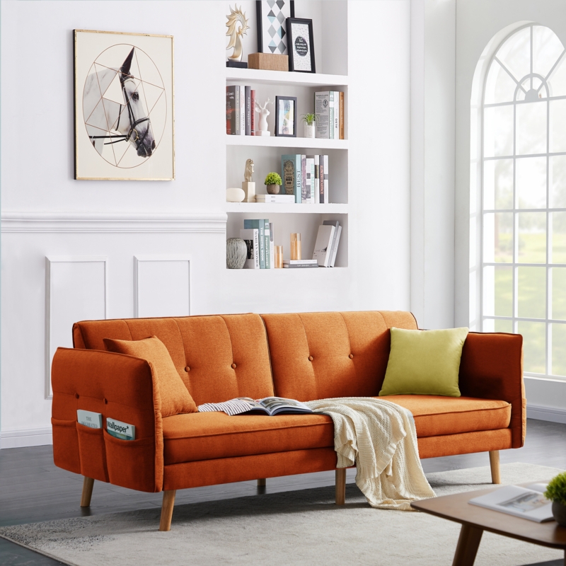 Osian 84" Flared Arm Sofa Bed