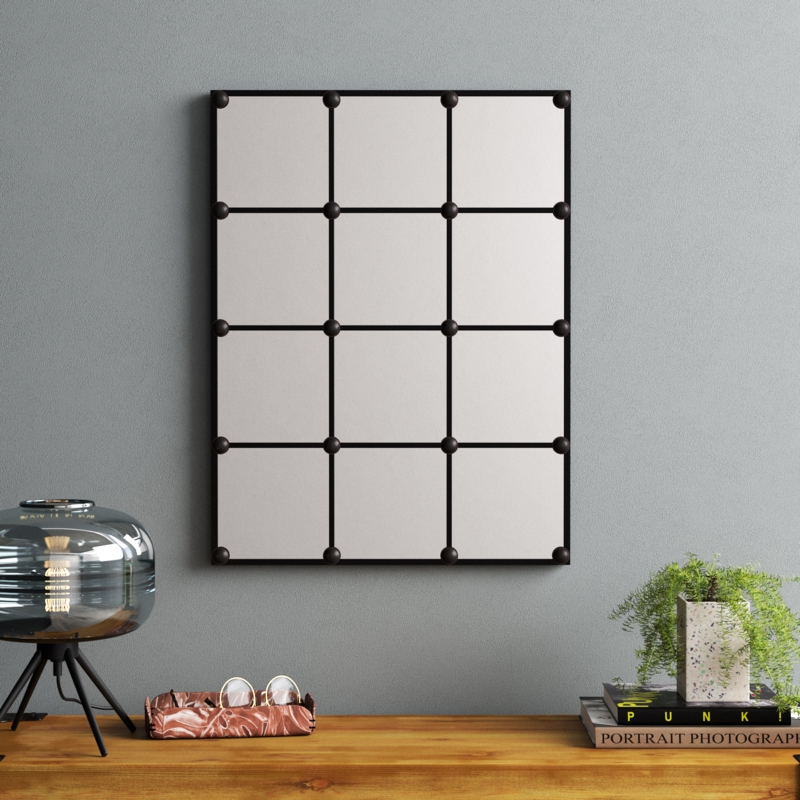 Oswaldo Metal Flat Wall Mirror